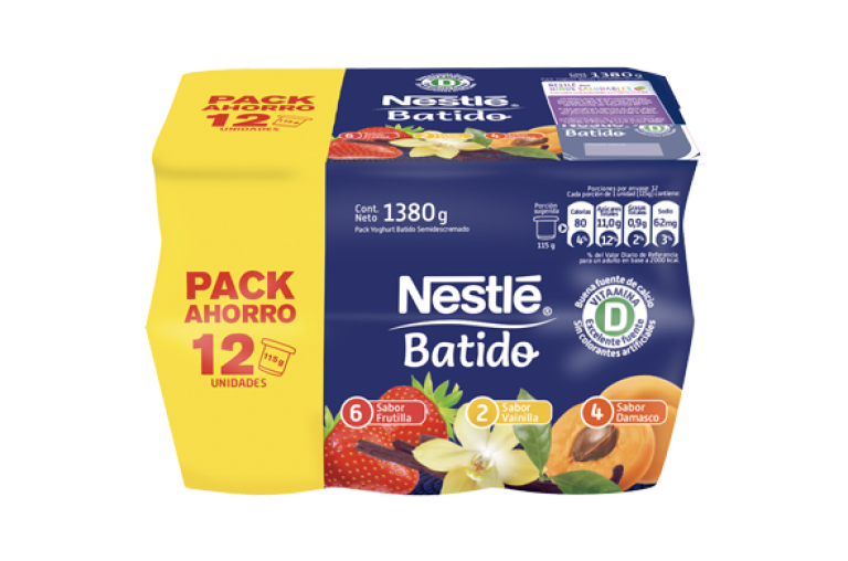 NESTLÉ Yoghurt Batido Tradicional Multipack 12 unidades