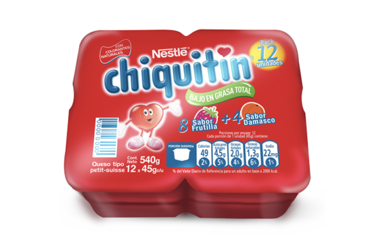 CHIQUITÍN Multipack 8 Frutilla y 4 Damasco