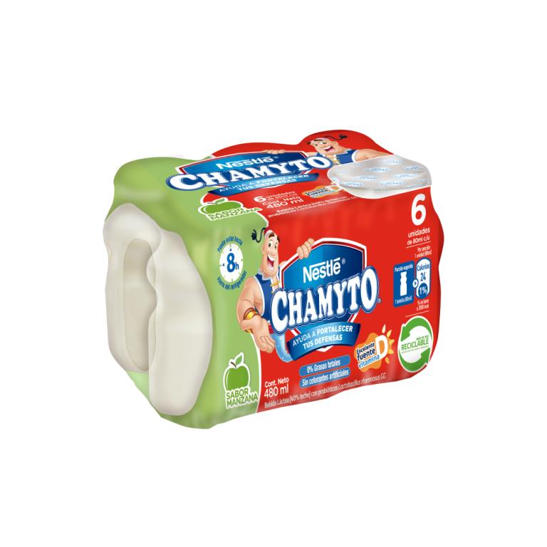 CHAMYTO Bebida Láctea Manzana Multipack 6 unidades